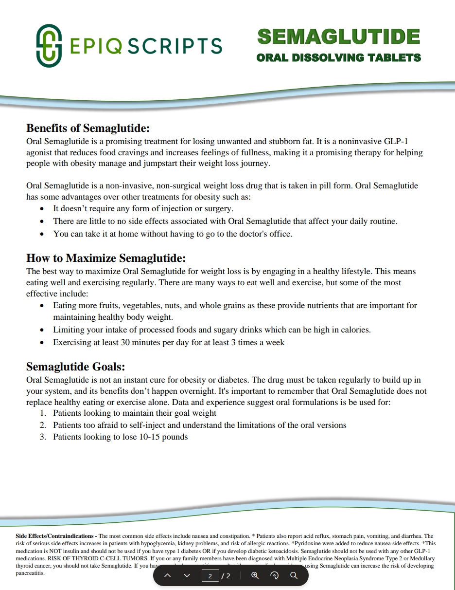 semaglutide script EpiqScripts Pharmacy (ODTs) – Gatlan
